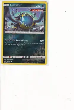 Guzzlord 80/131 Holo Rare Forbidden Light Pokemon Reverse Holo Near Mint - Image 1