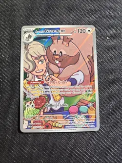 Pokemon TCG Arven's Greedent 205/182 Destined Rivals Illustration Rare - Image 1