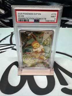Pokemon 2025 Eevee #173 SV Promo Cards English Holo Promo PSA 9 Graded - Image 1