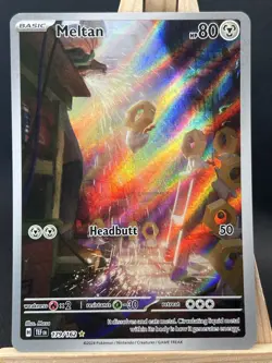 Pokemon TCG Meltan 179/162 Temporal Forces Illustration Rare NM - Image 1