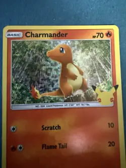 Pokemon Charmander McDonald's 25th Anniversary Holo Basic Card HP 70 - Image 2