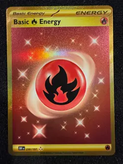 Basic Fire Energy 230/197 Hyper Rare Obsidian Flames Pokemon Near Mint - Image 1