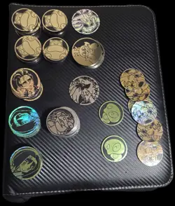 Lot of 148 Official Pokemon TCG Coins Holographic Mixed Characters - Image 5