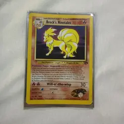Pokemon TCG Brock's Ninetales Gym Challenge Holo Card 3/132 Unlimited Rare - Image 1
