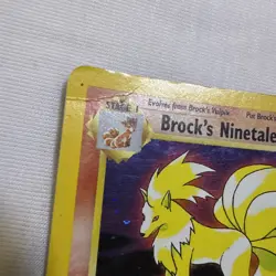 Pokemon TCG Brock's Ninetales Gym Challenge Holo Card 3/132 Unlimited Rare - Image 3
