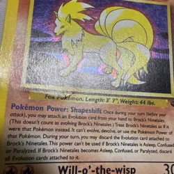 Pokemon TCG Brock's Ninetales Gym Challenge Holo Card 3/132 Unlimited Rare - Image 5