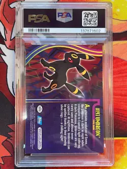 2001 Topps Pokemon Johto League Champions #197 Umbreon Foil PSA 7 - Image 2
