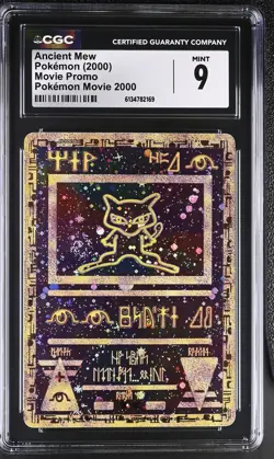 CGC 9 MINT Ancient Mew Movie Promo 2000 Reverse Holo Pokemon Card - Image 1