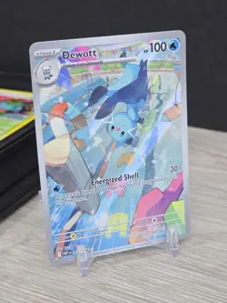 Pokemon Card TCG Dewott 106/86 white flare 2025 Full Art Holo Illustration Rare - Image 1