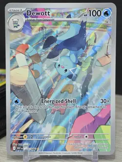 Pokemon Card TCG Dewott 106/86 white flare 2025 Full Art Holo Illustration Rare - Image 5