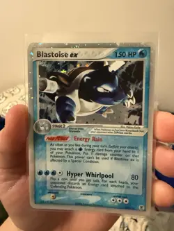 Pokemon TCG Blastoise EX 104/112 FireRed & LeafGreen Holo Card LP Condition - Image 1