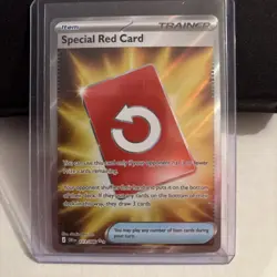 Pokemon TCG Special Red Card Chaos Rising 113/086 Ultra Rare Holo Off Center - Image 1