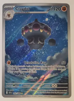 Claydol 092/086 Illustration Rare ME04: Chaos Rising Pokemon Near Mint - Image 1