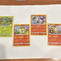 Pokemon TCG Celebrations Promo Holo Card Lot Turtwig Cyndaquil Scorbunny 4 - Image 1