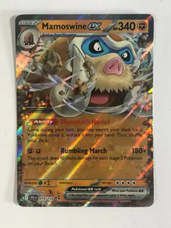 Pokemon TCG Journey Together Mamoswine EX 079/159 Near Mint - Image 1