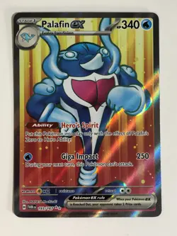 Pokemon TCG Twilight Masquerade Full Art Palafin EX 193/167 Near Mint - Image 1