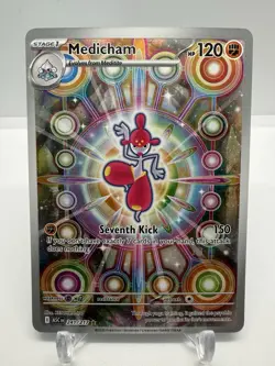 Pokemon Medicham 241/217 Ascended Heroes Illustration Rare Full Art Holo 2026 NM - Image 1