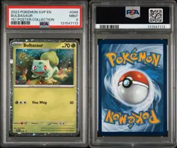 2023 POKEMON SVP EN-SV BLACK STAR PROMO 151 POSTER COLLECTION BULBASAUR PSA 9 - Image 3