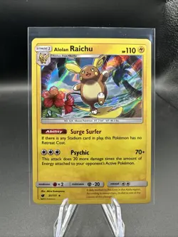 Alolan Raichu 31/111 Holo Rare Crimson Invasion Pokemon Near Mint - Image 1