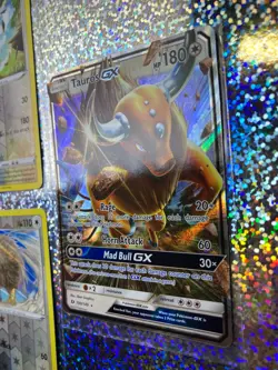 Pokemon TCG Tauros: Ultra Rare 100/149 GX; Reverse Holo 134/189 & 106/159 - Image 3