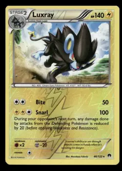 LUXRAY 46/122 BREAKPOINT RARE REVERSE HOLO POKEMON MASAKAZU FUKUDA - Image 3