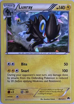 Luxray 46/122 Rare BREAKpoint Pokemon Near Mint - Image 1