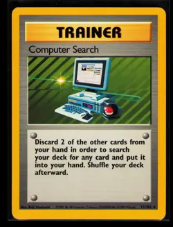 1999 Pokemon TCG Computer Search Base Set #071/102 - Image 1
