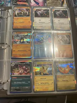 Pokemon Card Binder Collection Lot 50 Random Cards Bulk Binder Includes Holos NM - Image 1