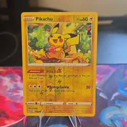 Pokemon TCG Pikachu Swsh11 Lost Origin 052/196 Reverse Holo Common Basic 60 HP - Image 1