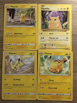 Nintendo Pokemon TCG Pikachu Lot x4 025/078 35/108 50/147 065/202 English - Image 1