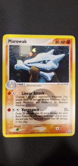 Pokemon Card Marowak 7/112 Fire Red Leaf Green FRLG Reverse Holo Foil VLP 2004 - Image 1