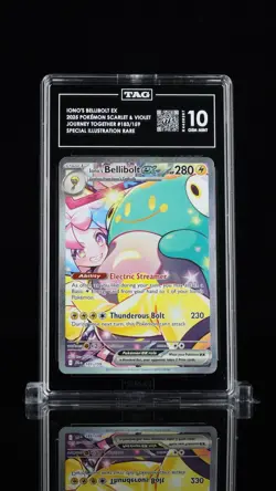 Pokemon Ionos Bellibolt ex Journey Together #183 TAG 10 Gem Mint - Image 1