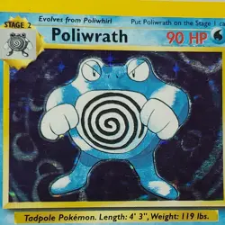 Pokemon: Poliwrath #13/102 Holo Rare Base Set 1999 - Image 2