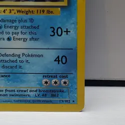 Pokemon: Poliwrath #13/102 Holo Rare Base Set 1999 - Image 5