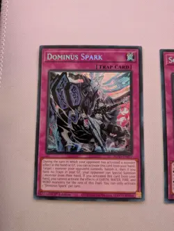 Yu-Gi-Oh Dominus Spark + Solemn Accusation Secret Rare Blazing Dominion - Image 2