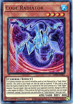 Code Radiator GFP2-EN081 Yu-Gi-Oh! 1st Edition Near Mint - Image 1