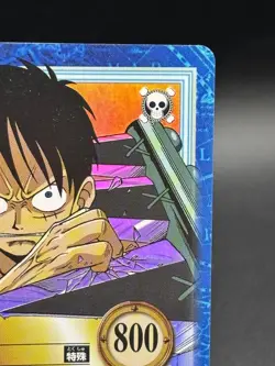 Luffy S51 Holo Carddass Hyper Battle Bandai Japanese One Piece Lightly Played - Image 3