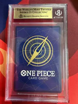 Monkey.D.Luffy Red Bull Double Don!! PRB02-005 Silver Foil + Gold Stamp BGS 9.5 - Image 2