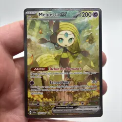 Meloetta EX 167/086 Black Bolt Special Illustration Rare Pokemon Card - Image 2