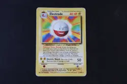 Electrode 21/102 Non Holo Rare Pokemon TCG Card Base Set 1 1999 Heavy Play - Image 1