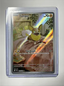 Yamper Phantasmal Flames Holo Rare Pokemon Card TCG - Image 1