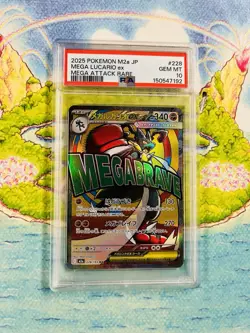 PSA 10 MEGA Lucario ex MA 228/193 MEGA Dream ex M2a Pokemon Card Japanese 2025 - Image 1