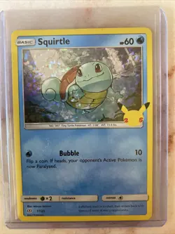 Squirtle 17/25 Holo Pokemon 25th Anniversary McDonald’s Promo Card 2021 - Image 1