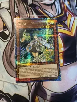 Wynn the Wind Channeler Quarter Century Secret Rare Card RA01-EN018 1st Edition - Image 2