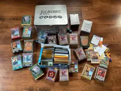 MTG Magic The Gathering Lot Deckmasters Garfield Vs Finkel Tin 1000+ Cards Decks - Image 1