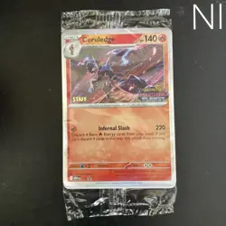 Phantasmal Flames STAFF Promo Prerelease All 4 Cards MEP014,015,016,017 Stamped - Image 1