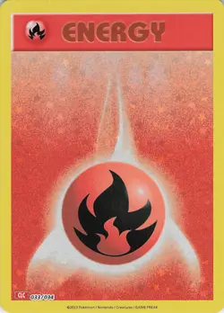 Basic Fire Energy Holo Classic Collection Trading Card Game Classic 033/034 NM - Image 1