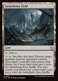 Demolition Field | MTG | FDN | NM |NORMAL | #687 - Image 1