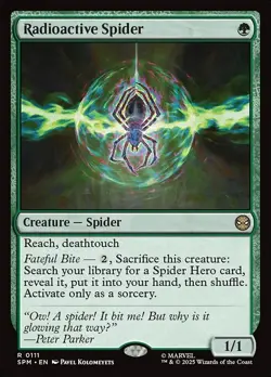 Radioactive Spider | MTG | SPM | NM |NORMAL | #111 - Image 1