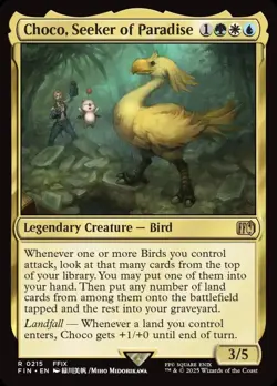 Magic MTG Final Fantasy - Choco, Seeker of Paradise - FIN R 0215 MINT - Image 1